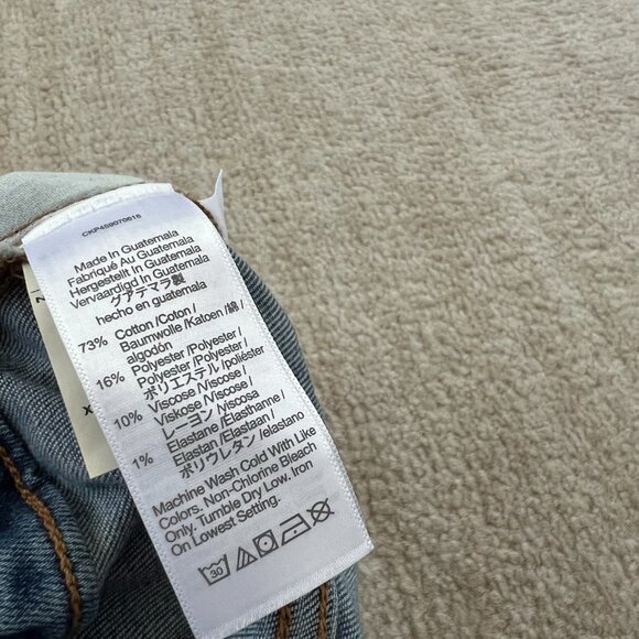 Madewell High Rise Pull On Jeans in Keefe Wash Relaxed Blue Crop Jeans 26 - Picture 9 of 9